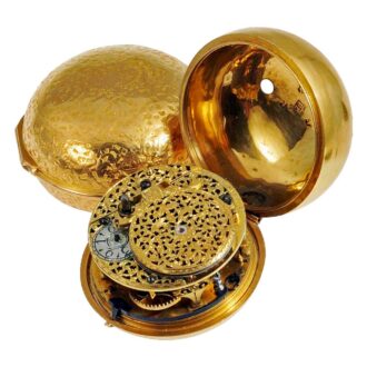 English/Dutch pair cased watch with date indicator Circa 1720