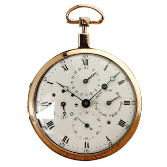 German historically important pocket watch with date Circa 1800 German historically important pocket watch with date Circa 1800
