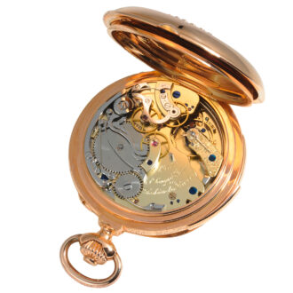 German repeating pocket watch with chronograph Circa 1887
