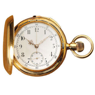Swiss minute repeating watch with chronograph Circa 1891