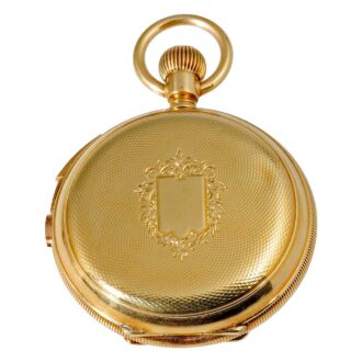 Swiss minute repeating watch with chronograph Circa 1891