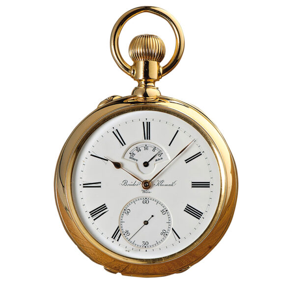 Austrian chronometer with power reserve indicator Circa 1900