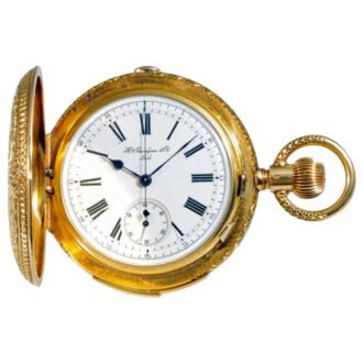 Swiss heavy repeating watch with chronograph circa 1880