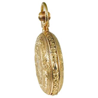 Swiss heavy repeating watch with chronograph circa 1880