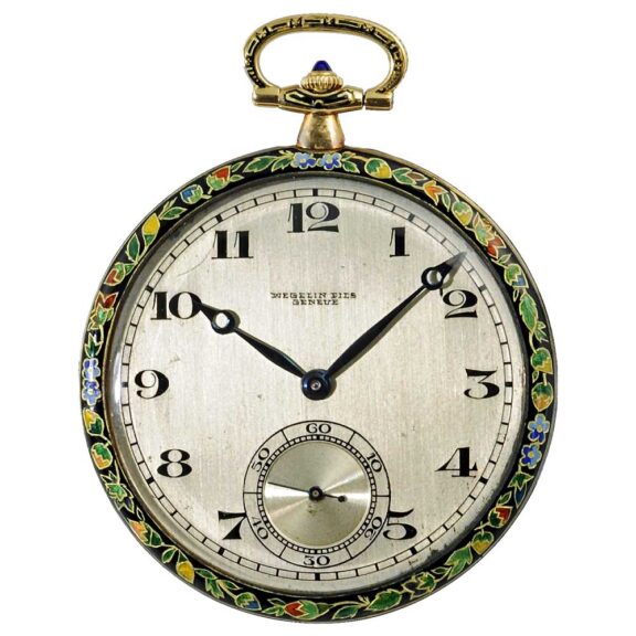 Swiss very ornamental and ultra-thin pocket watch Circa 1920 Swiss very ornamental and ultra-thin pocket watch Circa 1920