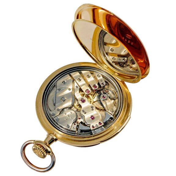 Swiss 18k gold minute repeating pocket watch Circa 1900 Swiss 18k gold minute repeating pocket watch Circa 1900