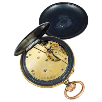 Swiss unusual watch with Damascene/gold case Circa 1893