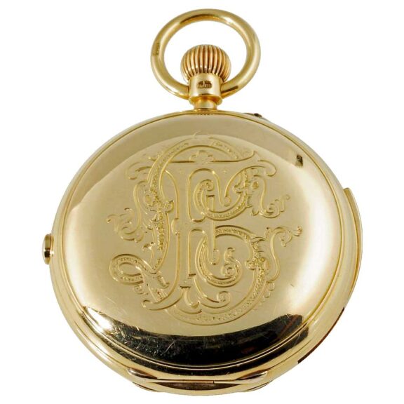 English repeating watch with chronograph and counter Circa 1900 English repeating watch with chronograph and counter Circa 1900
