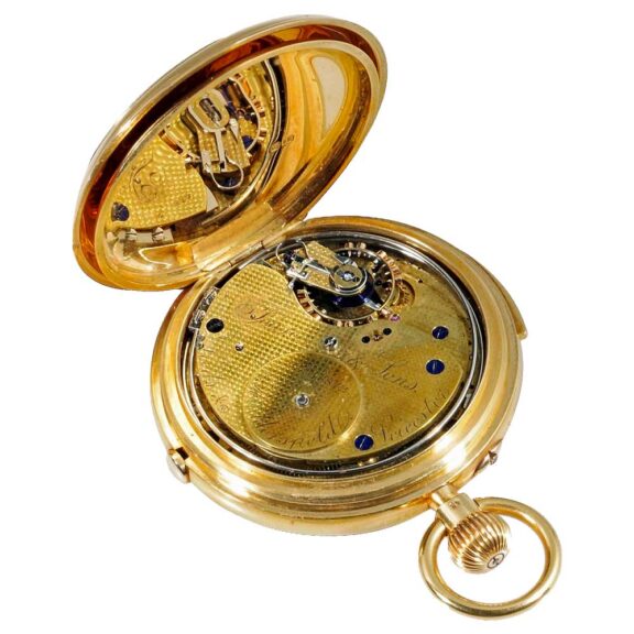 English repeating watch with chronograph and counter Circa 1900 English repeating watch with chronograph and counter Circa 1900