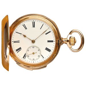 Swiss 14k gold minute repeating pocket watch Circa 1890