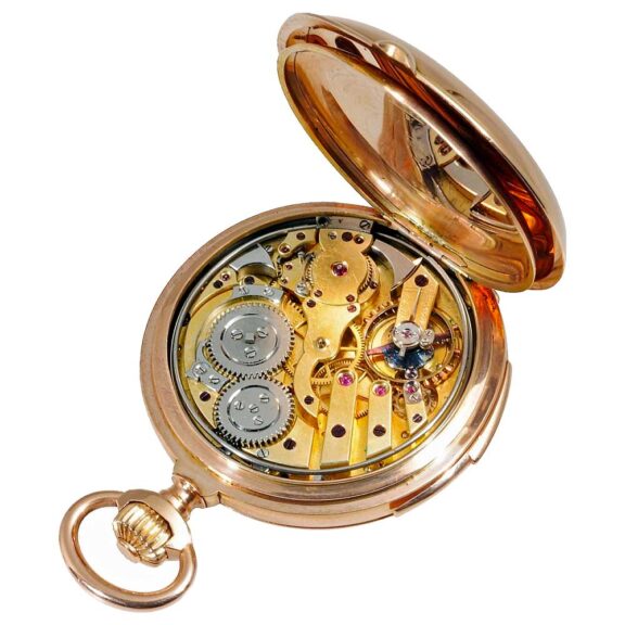 Swiss 14k gold minute repeating pocket watch Circa 1890 Swiss 14k gold minute repeating pocket watch Circa 1890