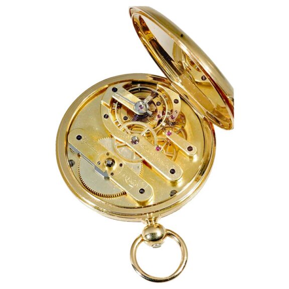Danish gold pocket watch with auxiliary seconds Circa 1849 Danish gold pocket watch with auxiliary seconds Circa 1849