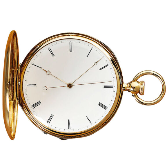 Swiss 18 carat gold watch with "seconde morte" Circa 1843