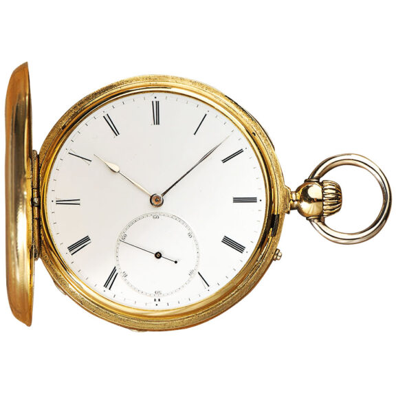 French gold pocket watch with Breguet certificate Circa 1860