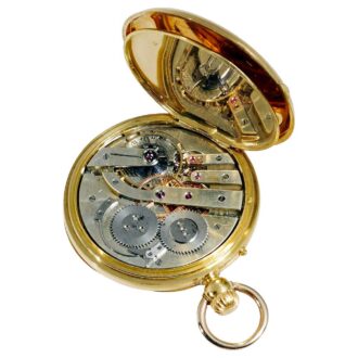 French gold pocket watch with Breguet certificate Circa 1860