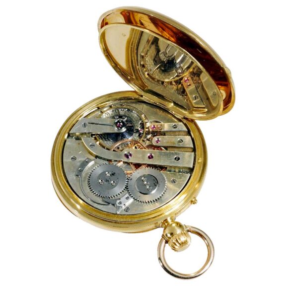 French gold pocket watch with Breguet certificate Circa 1860 French gold pocket watch with Breguet certificate Circa 1860