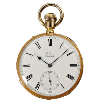 German pocket watch with unusual crown wind Circa 1875