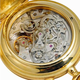 Swiss pocket watch with split seconds chronograph Circa 1985