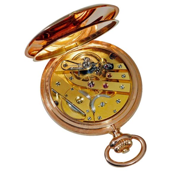 Swiss 14 carat pink gold lever chronometer Circa 1890 Swiss 14 carat pink gold lever chronometer Circa 1890