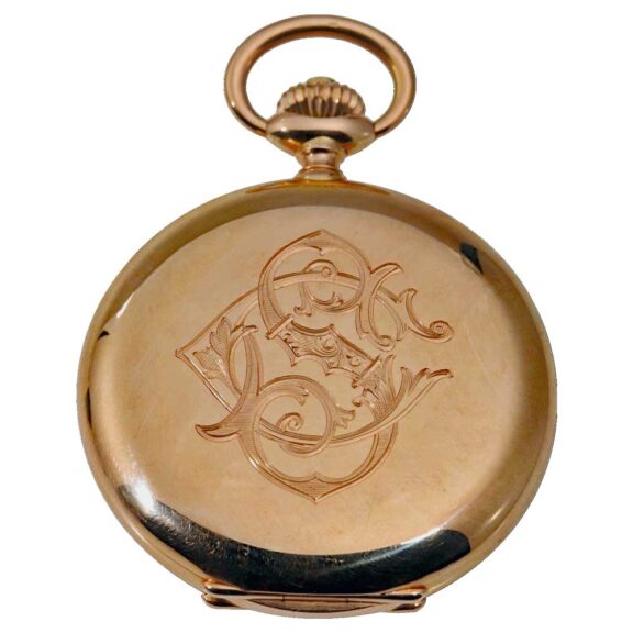 Swiss 14 carat pink gold lever chronometer Circa 1890 Swiss 14 carat pink gold lever chronometer Circa 1890