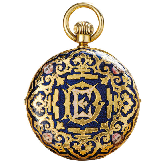 English repeating watch with stoppable centre seconds Circa 1870 English repeating watch with stoppable centre seconds Circa 1870