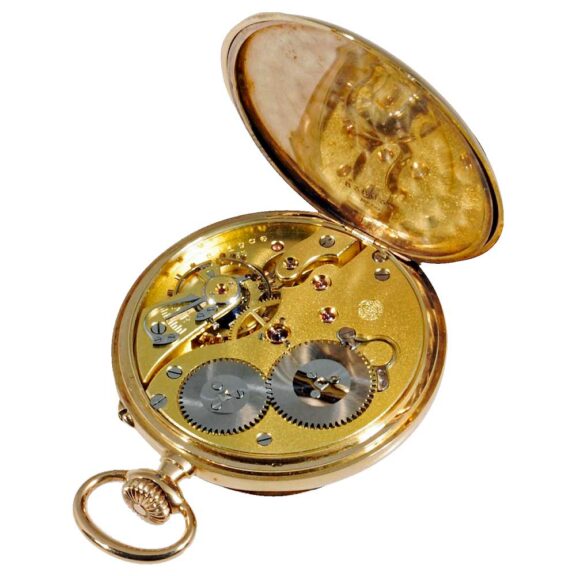 Swiss gold pocket watch in practically new condition Circa 1925 Swiss gold pocket watch in practically new condition Circa 1925