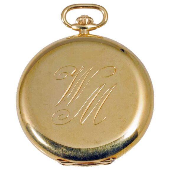 Swiss gold pocket watch from Schaffhausen Circa 1972 Swiss gold pocket watch from Schaffhausen Circa 1972