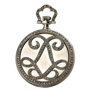 French small decorative white gold pocket watch Circa 1910