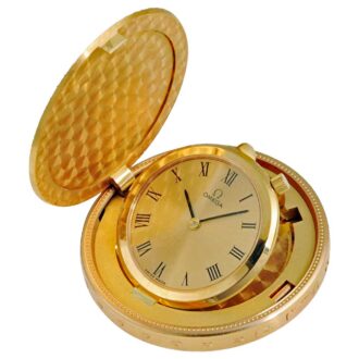 Swiss remarkable small pocket watch in a gold coin Circa 1973