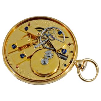 English pocket watch with pull-wind mechanism Circa 1824