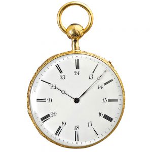 French decorative repeating gold pocket watch Circa 1850