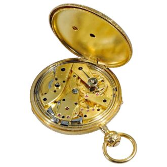 French decorative repeating gold pocket watch Circa 1850