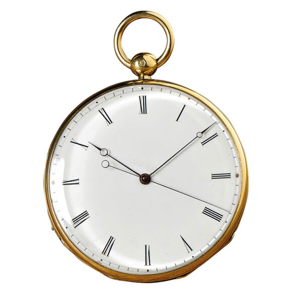 Swiss pocket watch with jumping centre seconds Circa 1840 Swiss pocket watch with jumping centre seconds Circa 1840