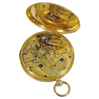 Swiss pocket watch with jumping centre seconds Circa 1840 Swiss pocket watch with jumping centre seconds Circa 1840