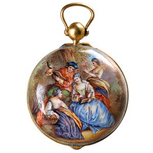 Austrian Renaissance style verge pocket watch Circa 1870