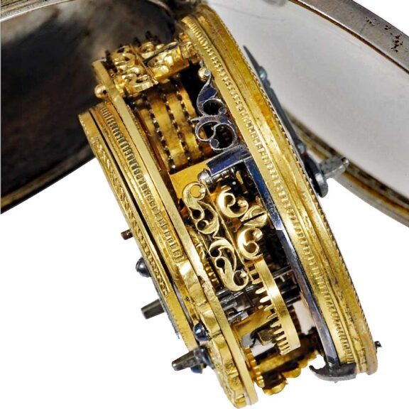 Dutch silver pair cased watch with date indicator circa 1730 Dutch silver pair cased watch with date indicator circa 1730