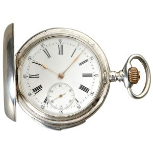 Swiss silver minute repeating pocket watch Circa 1890