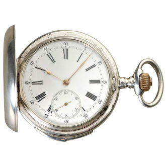 Swiss silver minute repeating pocket watch Circa 1890