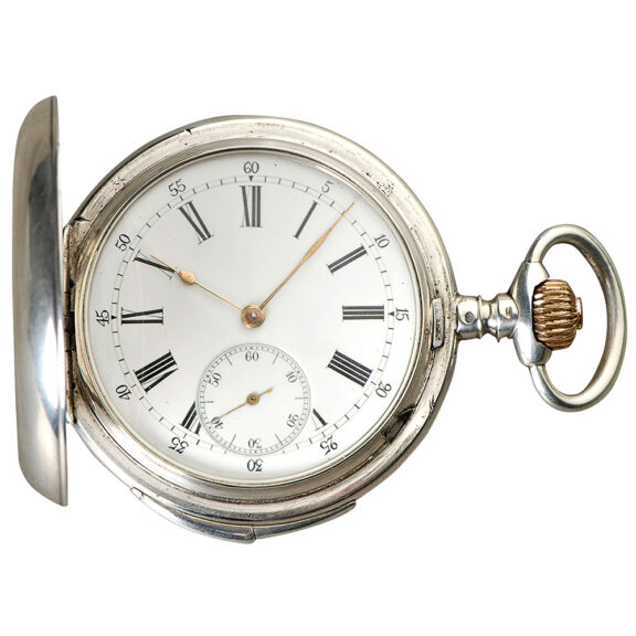 Swiss silver minute repeating pocket watch Circa 1890