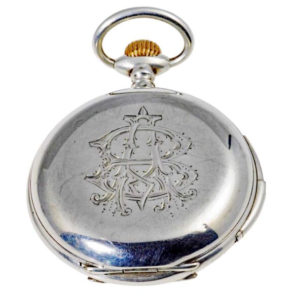 Swiss silver minute repeating pocket watch Circa 1890 Swiss silver minute repeating pocket watch Circa 1890