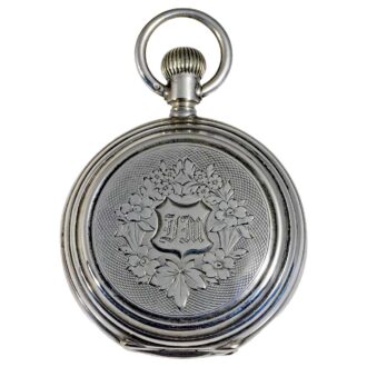Swiss pocket watch with date and moon phase Circa 1865