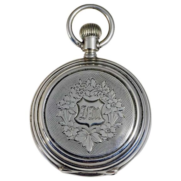 Swiss pocket watch with date and moon phase Circa 1865 Swiss pocket watch with date and moon phase Circa 1865