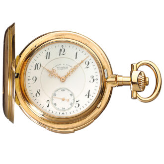 German 18k gold repeating Glashütte pocket watch Circa 1905