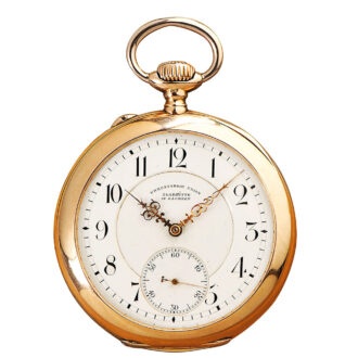 German 14k pink gold Glashütte pocket watch Circa 1900