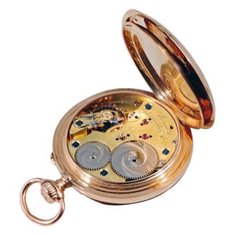 German 14k pink gold Glashütte pocket watch Circa 1900