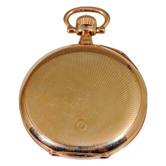 German 14k pink gold Glashütte pocket watch Circa 1905