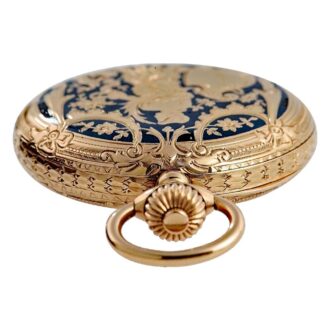 German 14k rose gold Glashütte pocket watch Circa 1900