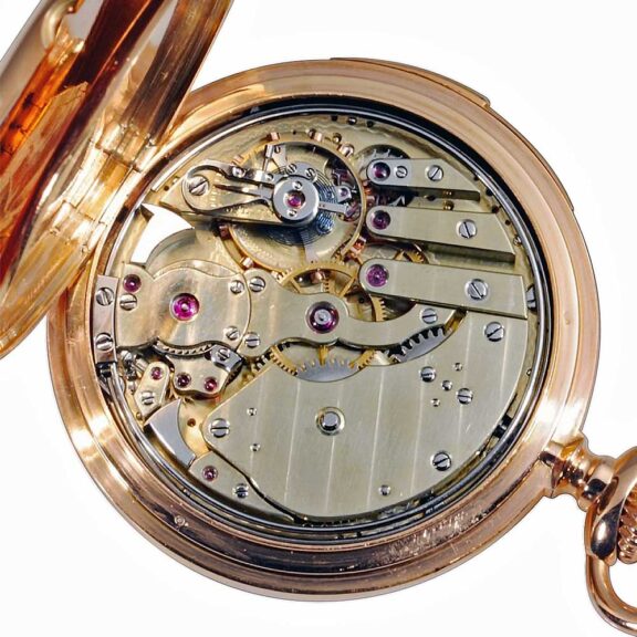 Swiss 18k rose gold heavy repeating pocket watch Circa 1887 Swiss 18k rose gold heavy repeating pocket watch Circa 1887