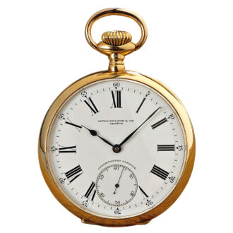 Swiss gold "Chronometro Gondolo" pocket watch Circa 1908