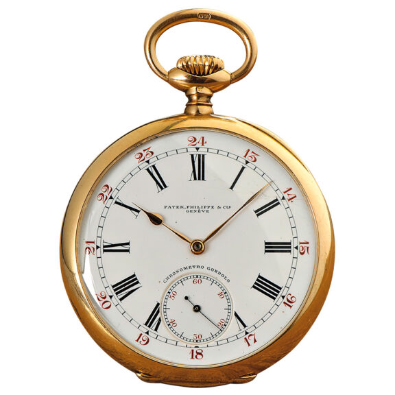 Swiss gold "Chronometro Gondolo" pocket watch Circa 1907 Swiss gold "Chronometro Gondolo" pocket watch Circa 1907
